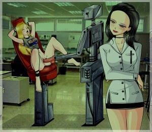 Jill Keeney being fucked by a sex robot!