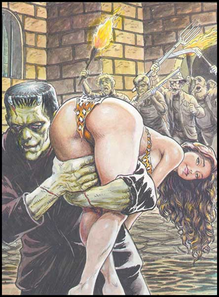 Black Frankenstein Porn - Tumblr favorite #18: Frankenstein abduction | Erotic Mad Science