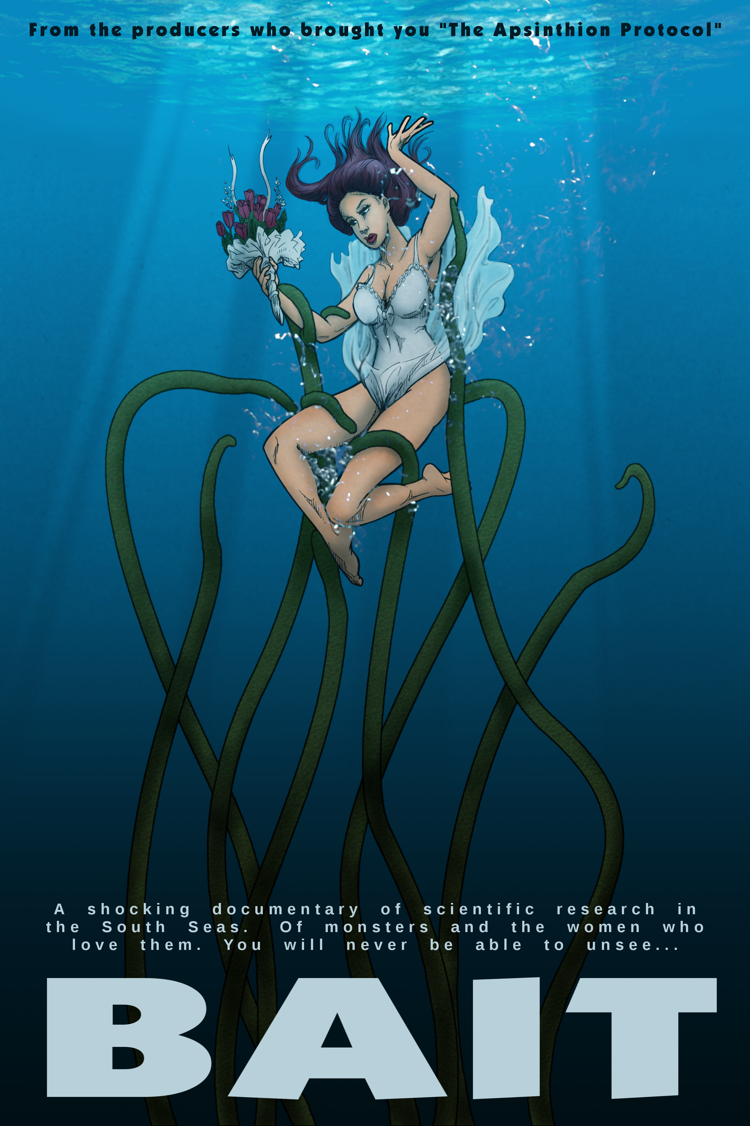 Imagined poster promoting the tentacle sex pseudo-documentary "Bait."