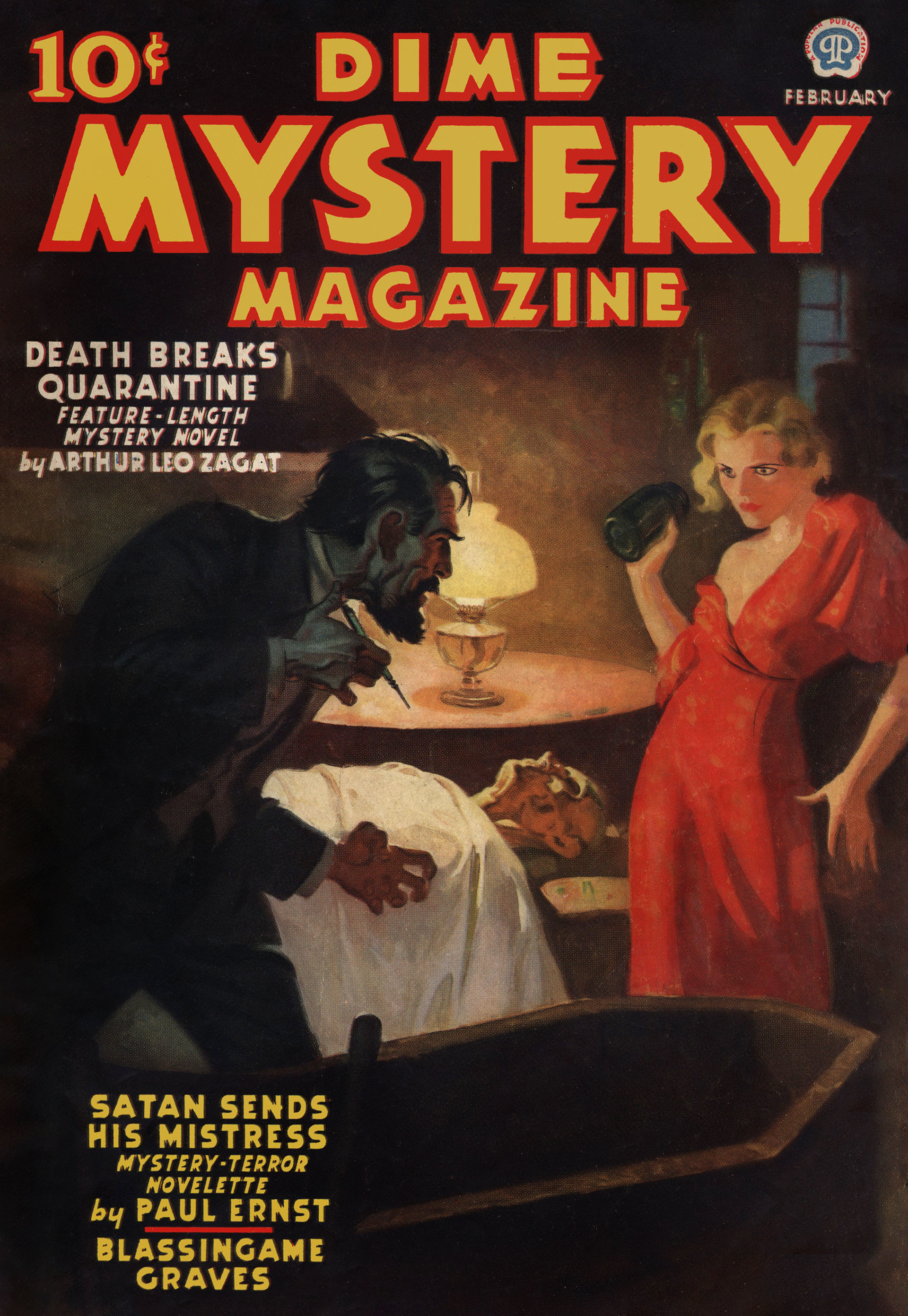 Dime Mystery Magazine, February 1937.