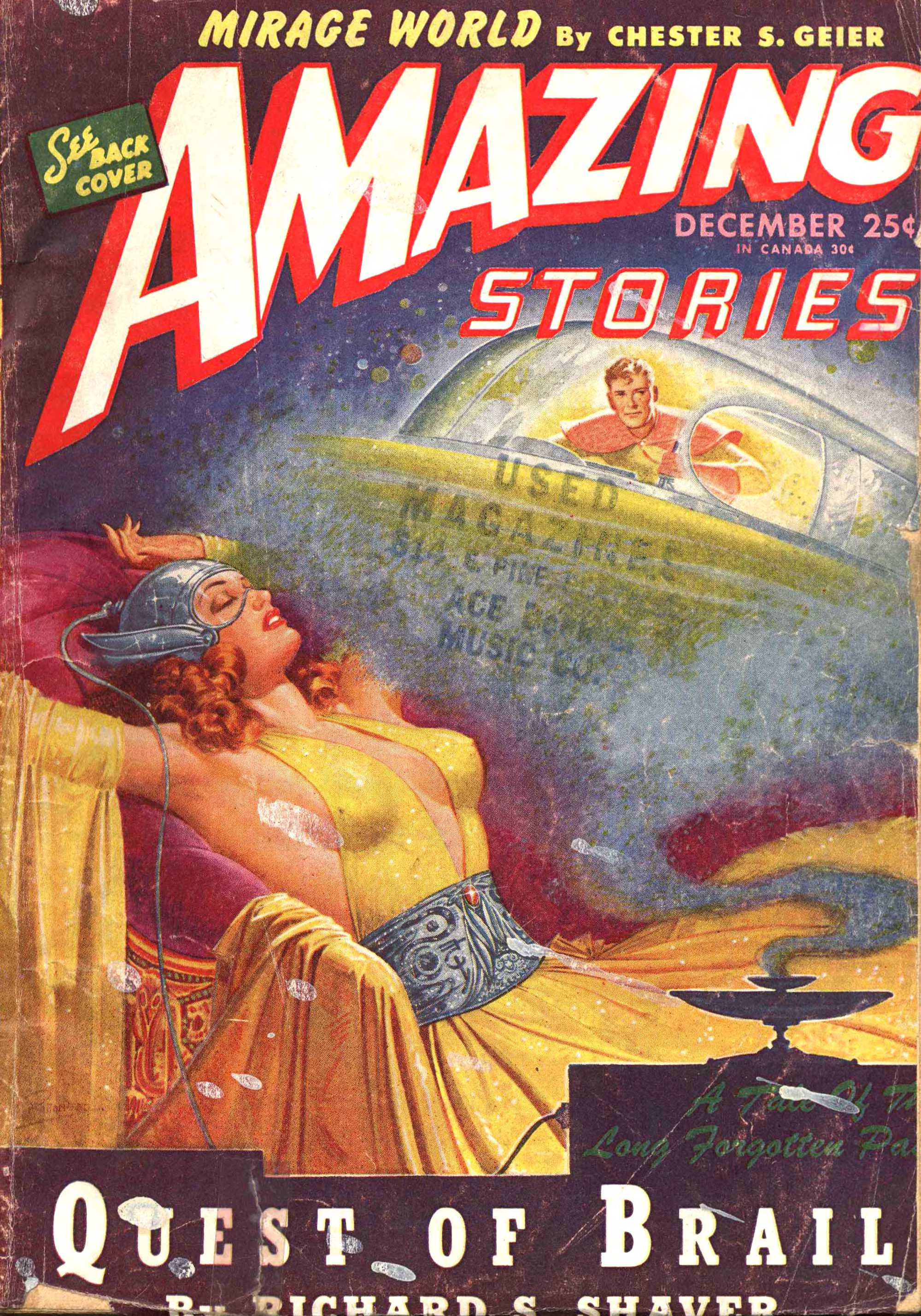 Robert Gibson Jones cover of Amazing Stories, December 1945.